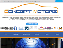 Tablet Screenshot of conceptmotorsltd.com